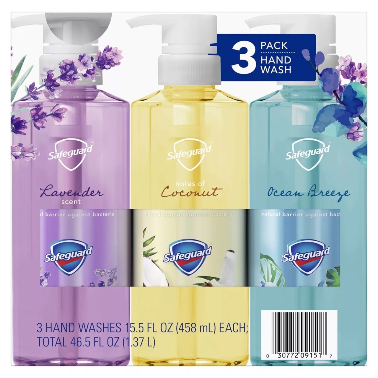 Safeguard   Ultimate Care Hand Wash Variety Pack 15.5 Fluid Ounce (Pack of 3)